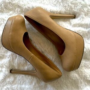 Elegant Tan High Heels